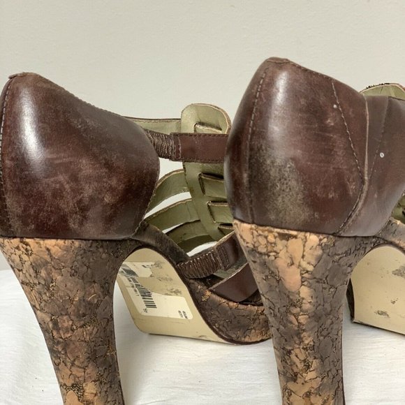 Jessica Simpson Gladiator Heeled Sandal Brown sz6 - Picture 5 of 5